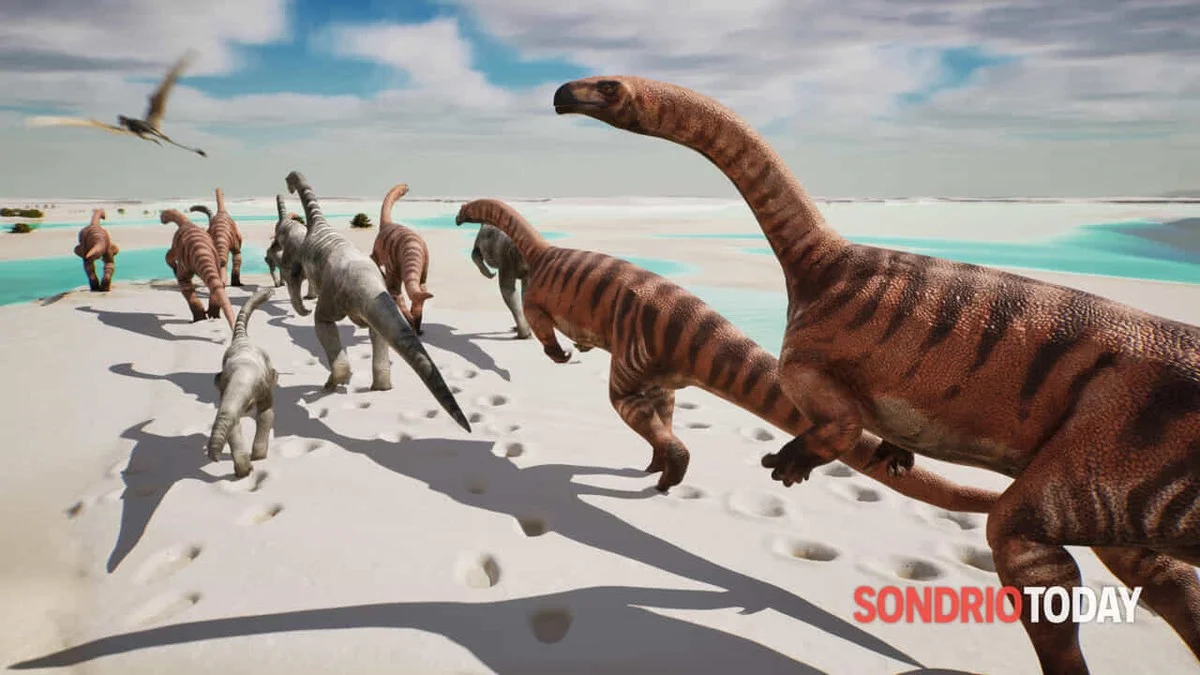 Waar nu de Valtellina ligt, liepen 210 miljoen jaar geleden dinosauriërs