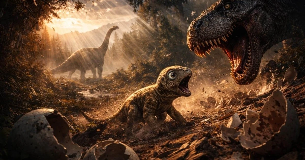 Waarom ervaren paleontologen de eerste levensmaand van de sauropodekrijgsheer beschouwen als de zachtste hap