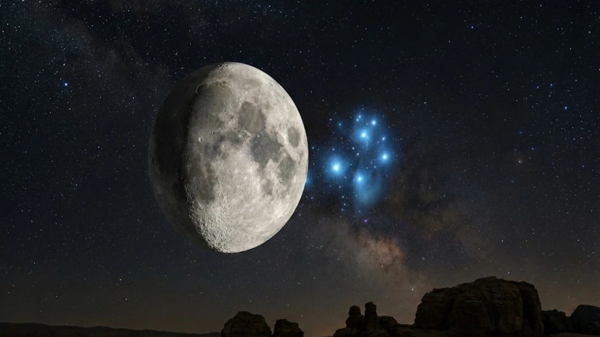 Waarom astronomen de maan en de Pleiaden bekijken voor een verrassend koude nacht