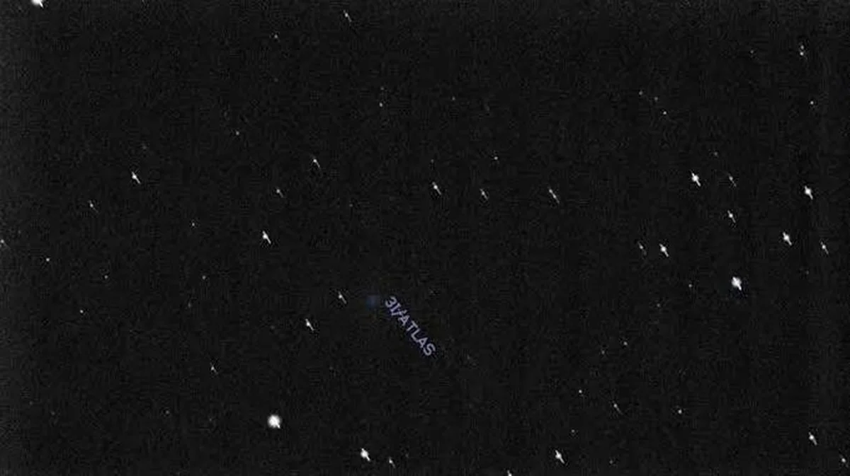 De interstellair komeet ATLAS leek gigantisch, maar de nieuwe cijfers tonen iets heel anders aan