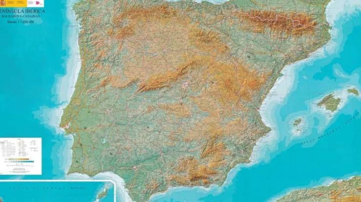 De spanning in de aardkorst zorgt ervoor dat Spanje langzaam de Middellandse Zee in duwt