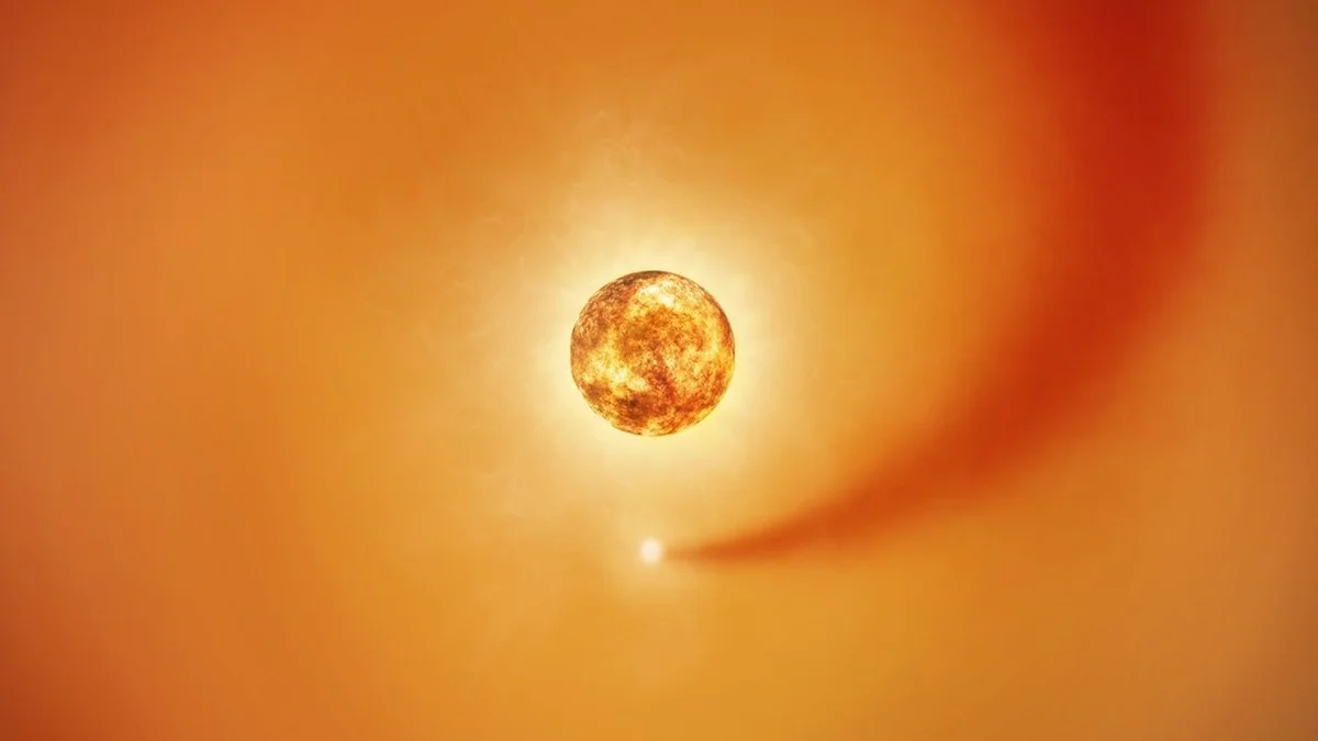 De verborgen 'wake' van Betelgeuse's begeleidende ster onthult de echte reden achter de 2.100 dagen cyclus