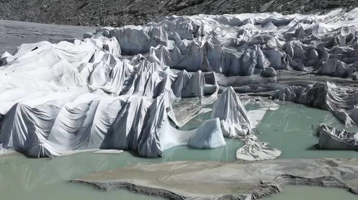Waarom China in 2019 begon met het bedekken van gletsjers met gigantische dekens