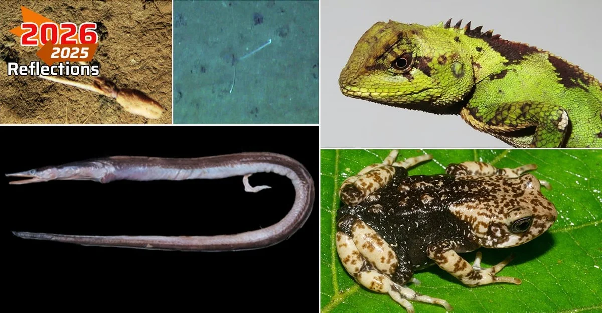 Zes bizarre nieuwe diersoorten die wetenschappers in 2025 ontdekten