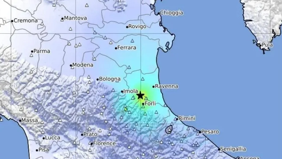 Het mechanisme dat de Apennijnen vormde, is nu actief in Romagna